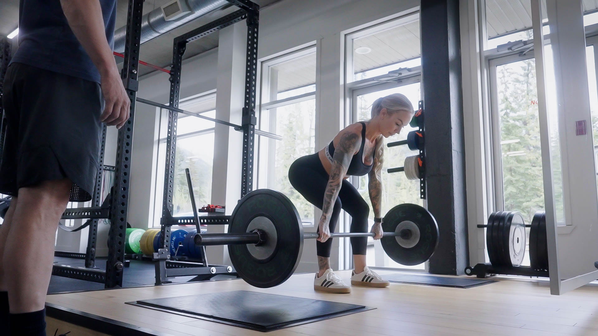 Olympic lifting platform at Athletic Evolution