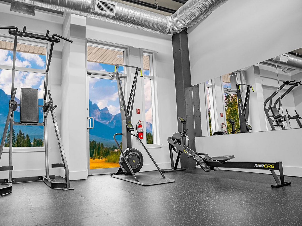 Concept2 rowing machines with PM5 monitors at Athletic Evolution
