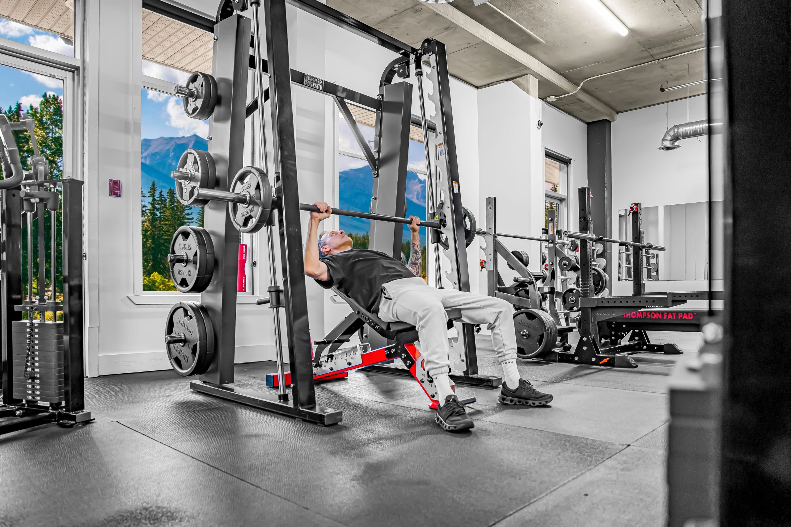 Hammer Strength Smith machine at Athletic Evolution