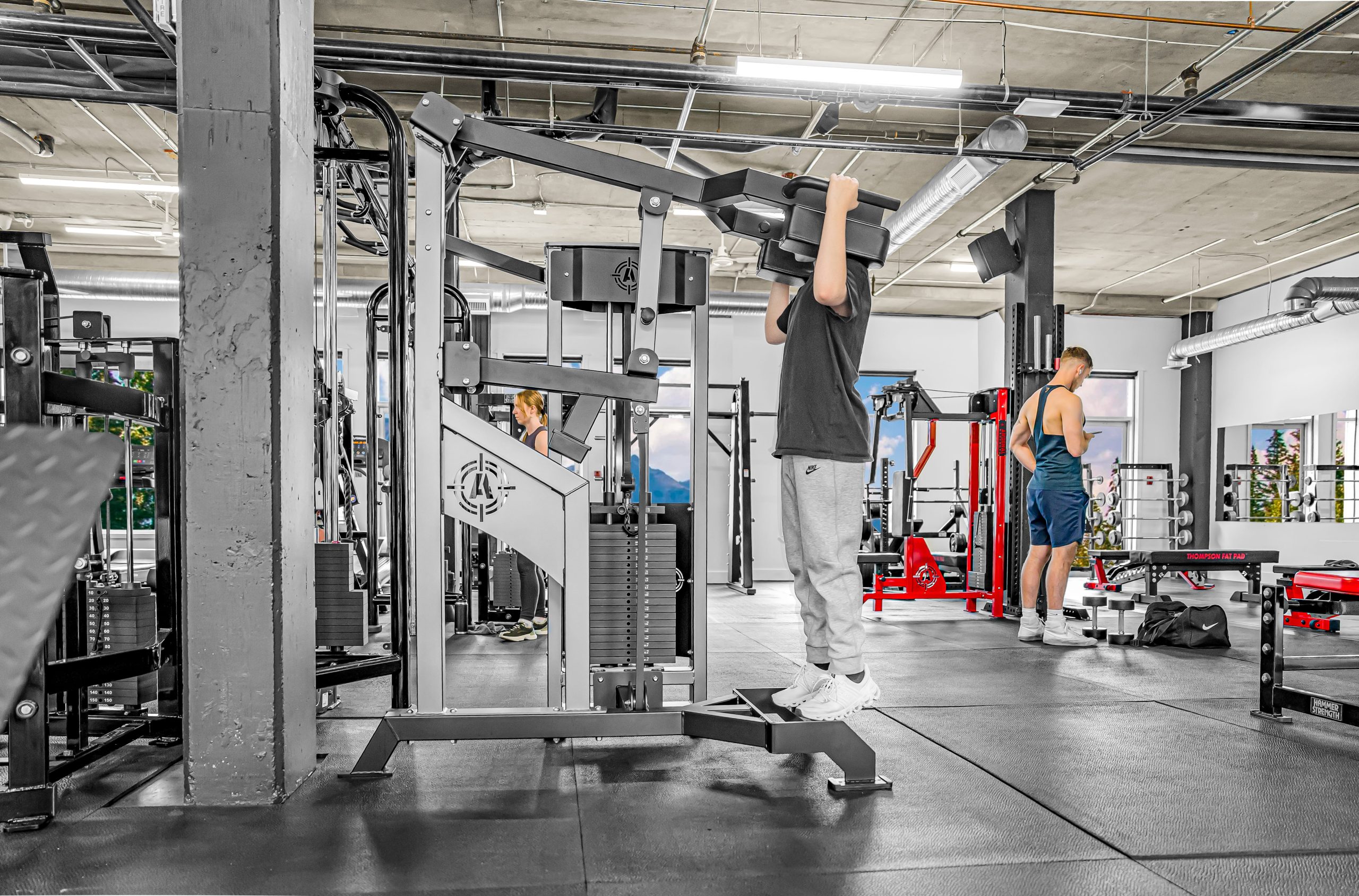 Standing calf raise machine at Athletic Evolution