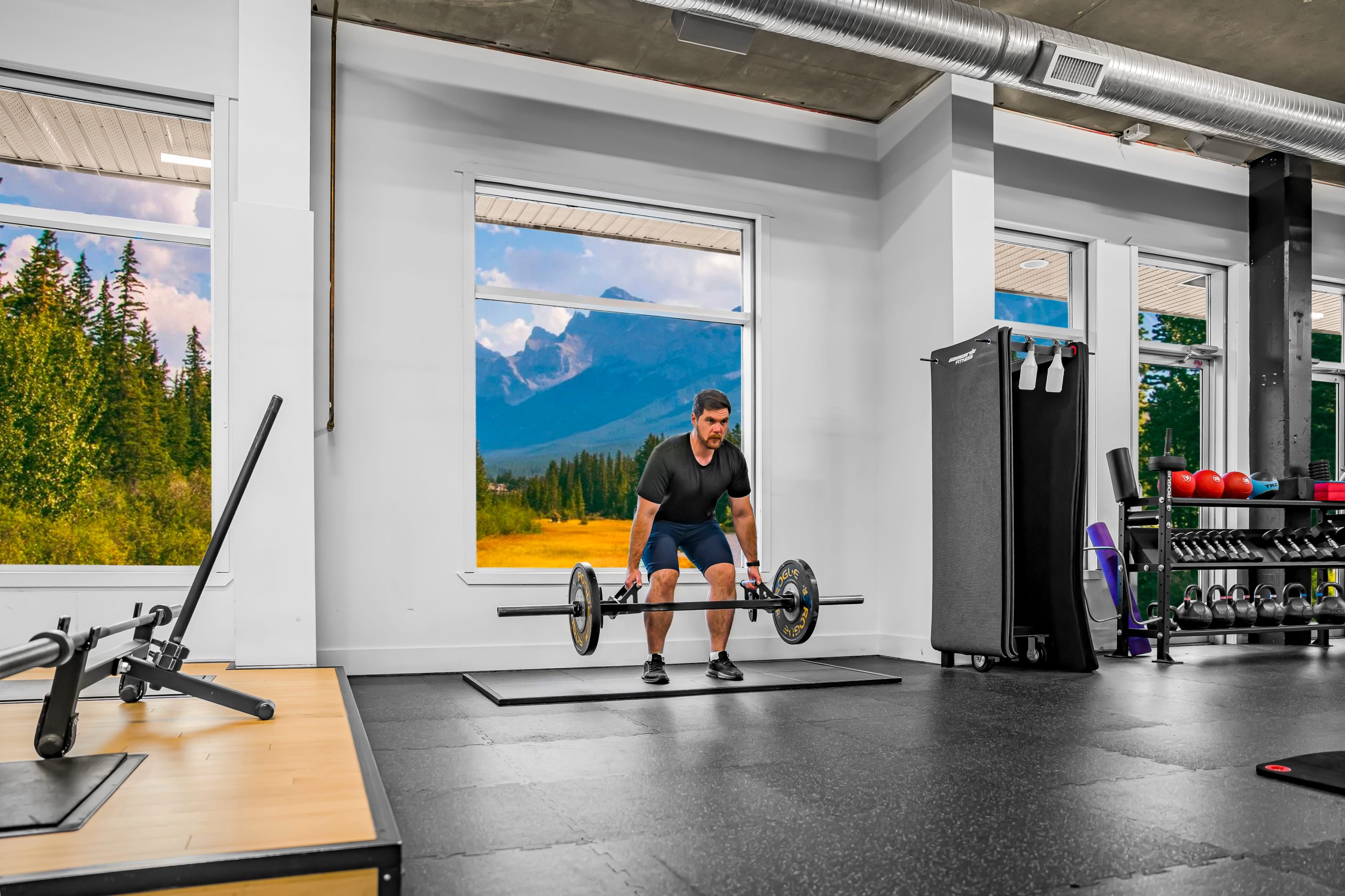 Trap bar for deadlifts and carries at Athletic Evolution